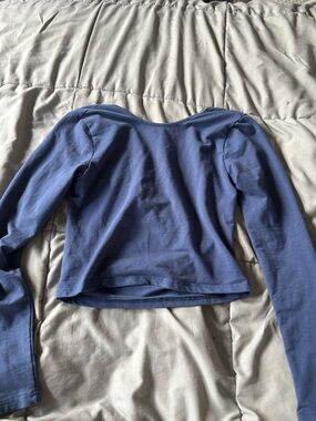Blue Edikted Open back Longsleeve